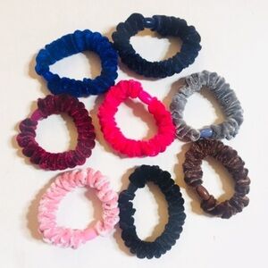 8 pieces velvet silky hair scrunchies bundle